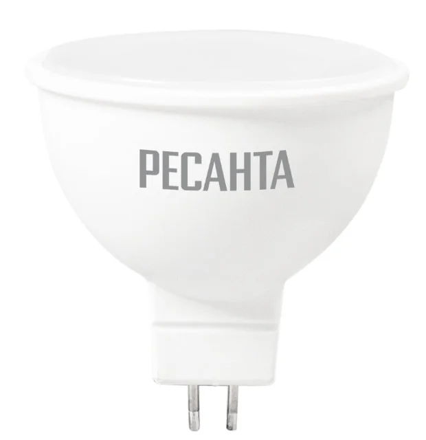 Лампа светодиодная Ресанта LL-R-MR16-7W-230-4K-GU5.3 (рефлектор, 7Вт, нейтр)