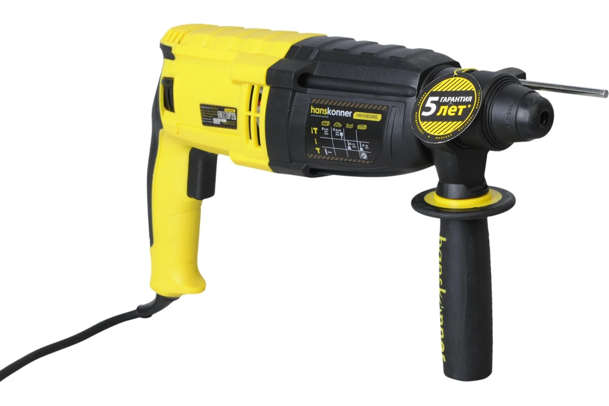 Перфоратор Hanskonner HRH0824RE 790Вт, 3реж 2,8Дж, 24мм SDS+